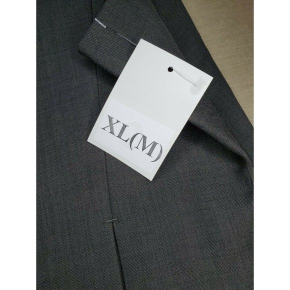 Cintas Men XL Charcoal Gray Men 2 Pocket Polyester Side Slit Suit Or Casual Vest - Picture 9 of 12